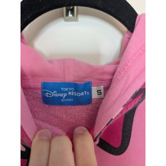 VTG Disney Tokyo All Over Print Pink Minnie Daisy Full Zip Hoodie - Picture 3 of 10